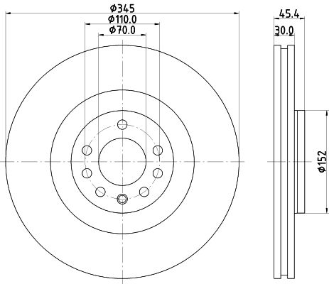 MINTEX Тормозной диск MDC2385