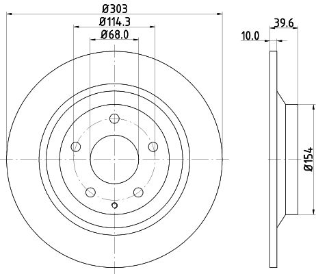 MINTEX Тормозной диск MDC2388