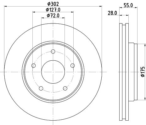 MINTEX Тормозной диск MDC2496