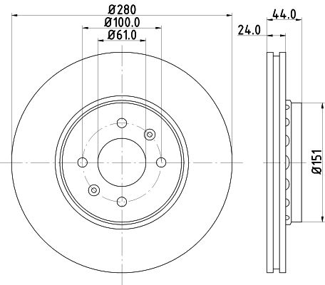 MINTEX Тормозной диск MDC2515