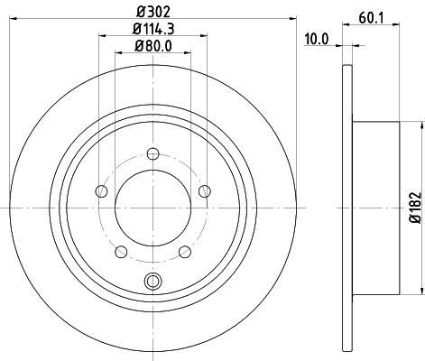 MINTEX Тормозной диск MDC2524