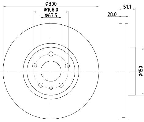 MINTEX Тормозной диск MDC2662