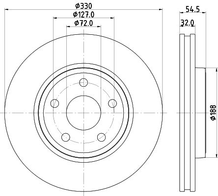 MINTEX Тормозной диск MDC2684