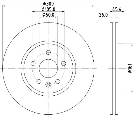 MINTEX Тормозной диск MDC2701