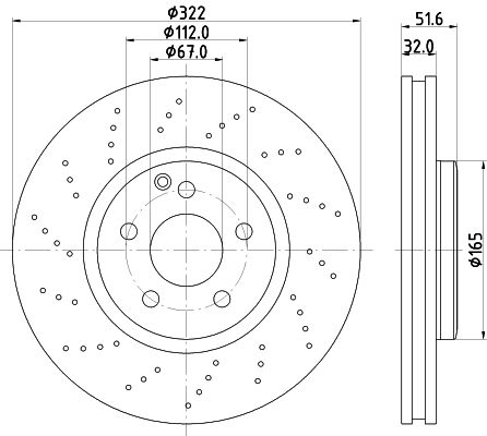 MINTEX Тормозной диск MDC2705