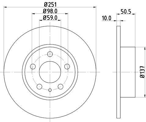 MINTEX Тормозной диск MDC386