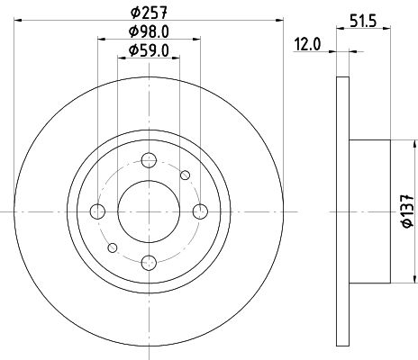 MINTEX Тормозной диск MDC388