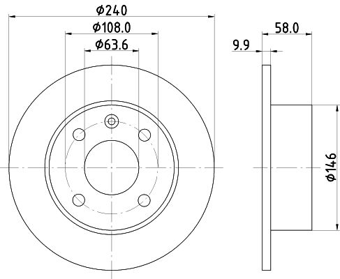 MINTEX Тормозной диск MDC411