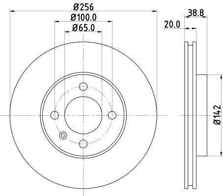 MINTEX stabdžių diskas MDC504