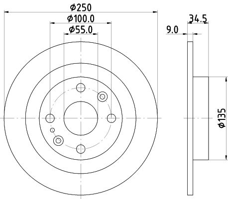 MINTEX Тормозной диск MDC660