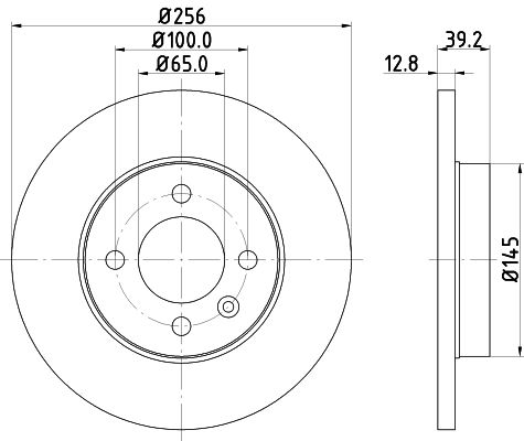 MINTEX Тормозной диск MDC731