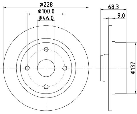 MINTEX Тормозной диск MDC733