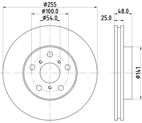 MINTEX Тормозной диск MDC746