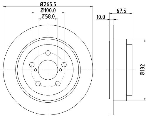 MINTEX Тормозной диск MDC801