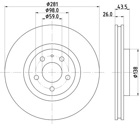 MINTEX stabdžių diskas MDC810