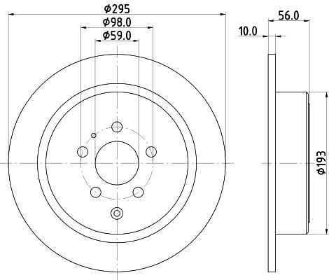 MINTEX Тормозной диск MDC838