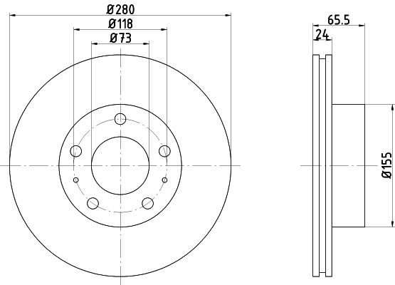 MINTEX Тормозной диск MDC839