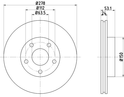 MINTEX Тормозной диск MDC842