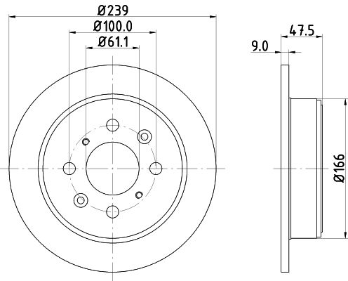 MINTEX Тормозной диск MDC846