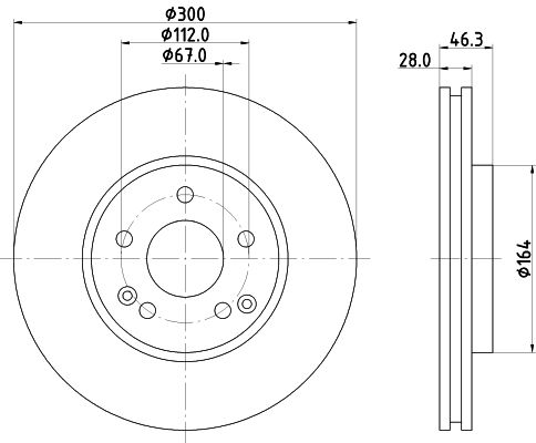 MINTEX Тормозной диск MDC853