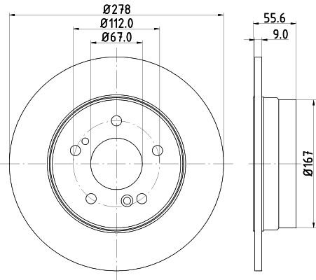 MINTEX Тормозной диск MDC855