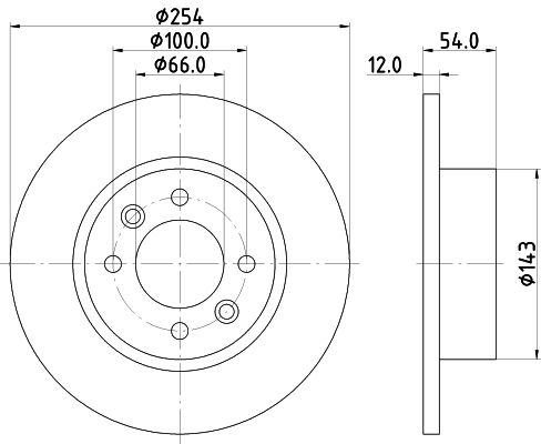 MINTEX Тормозной диск MDC870