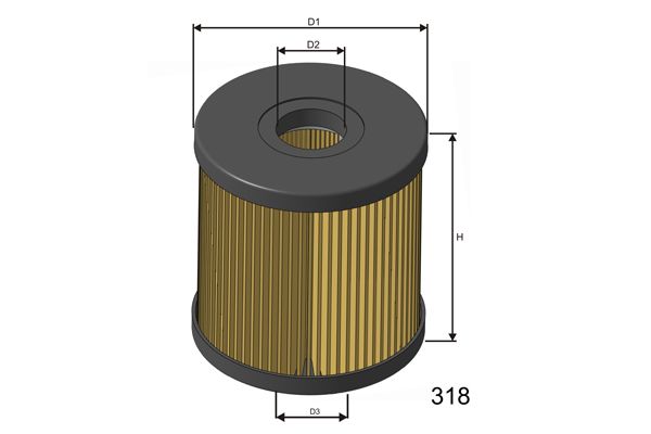 MISFAT Топливный фильтр F119