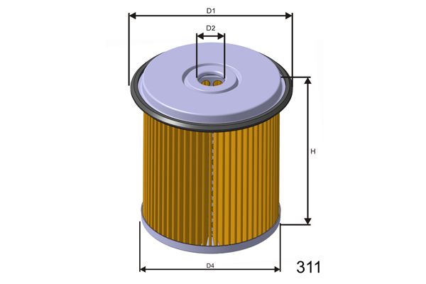 MISFAT kuro filtras F138