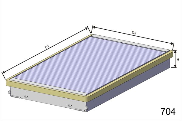 MISFAT filtras, salono oras HB159