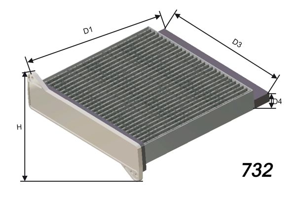 MISFAT filtras, salono oras HB229C