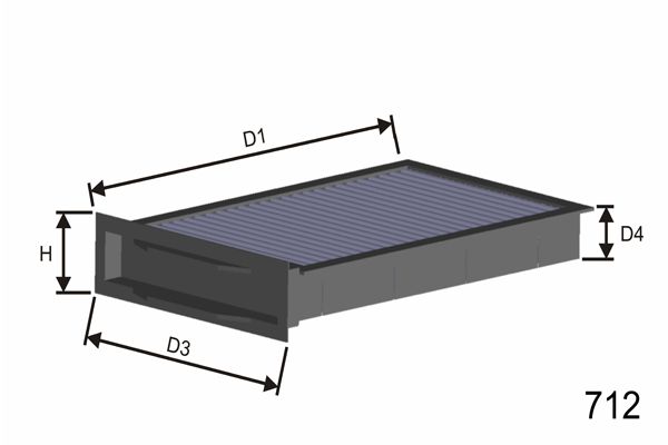 MISFAT filtras, salono oras HB270