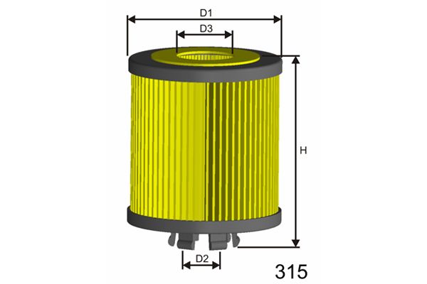 MISFAT alyvos filtras L017
