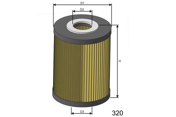 MISFAT alyvos filtras L035