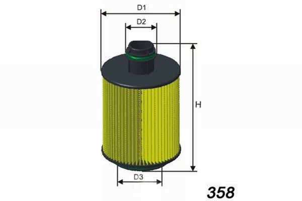 MISFAT alyvos filtras L061
