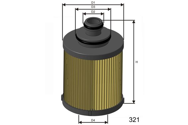 MISFAT alyvos filtras L114