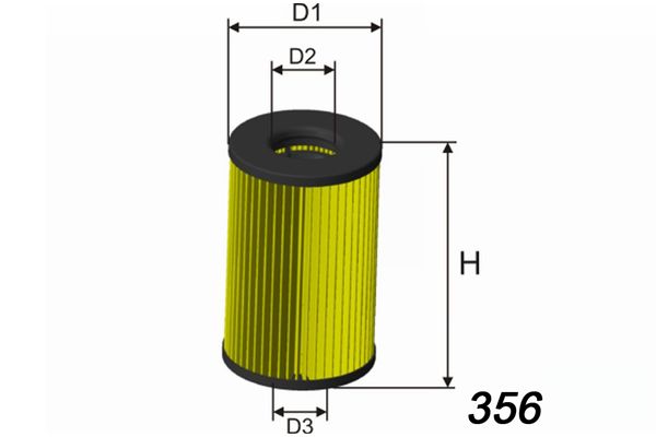 MISFAT alyvos filtras L120