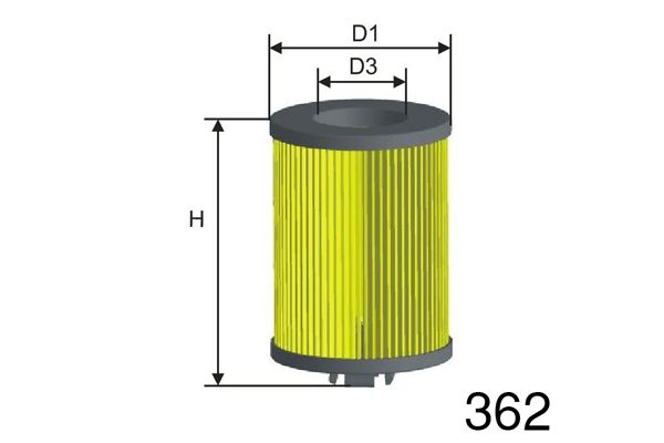 MISFAT alyvos filtras L135