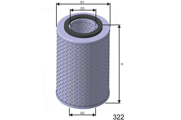 MISFAT alyvos filtras L408