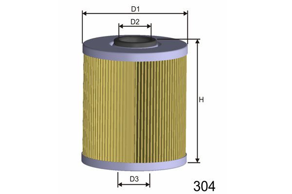 MISFAT alyvos filtras L587