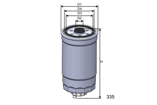 MISFAT Топливный фильтр M414