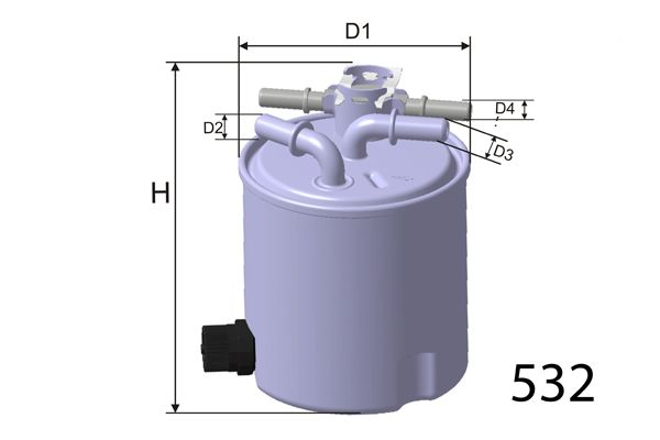 MISFAT Топливный фильтр M558