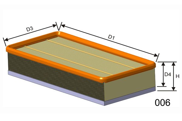 MISFAT oro filtras P077A