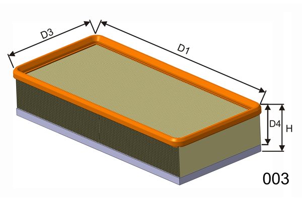 MISFAT oro filtras P293A