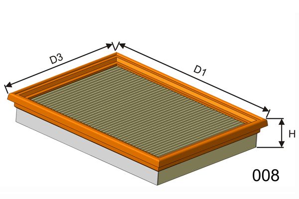 MISFAT oro filtras P416