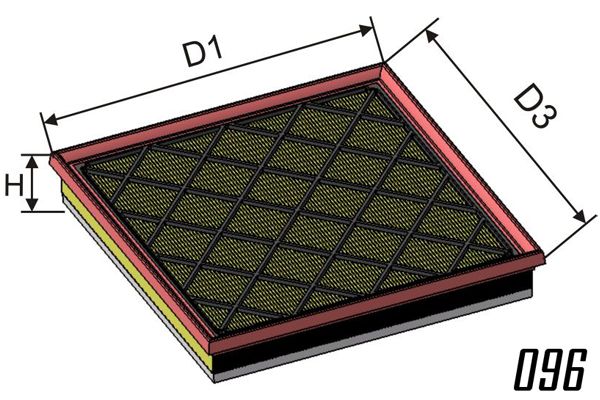 MISFAT oro filtras P465A