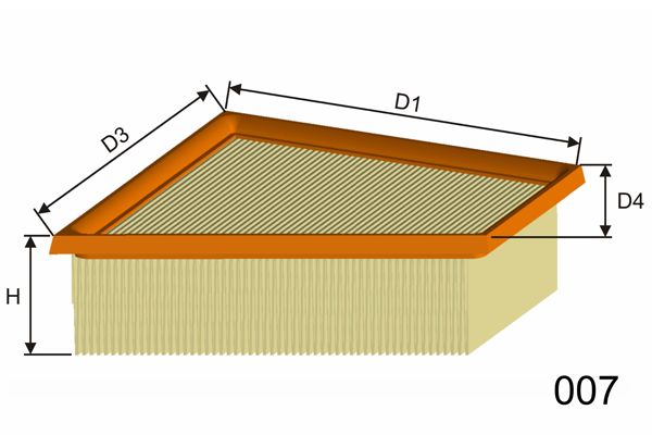 MISFAT oro filtras P474