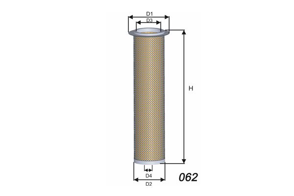 MISFAT Фильтр добавочного воздуха R1022