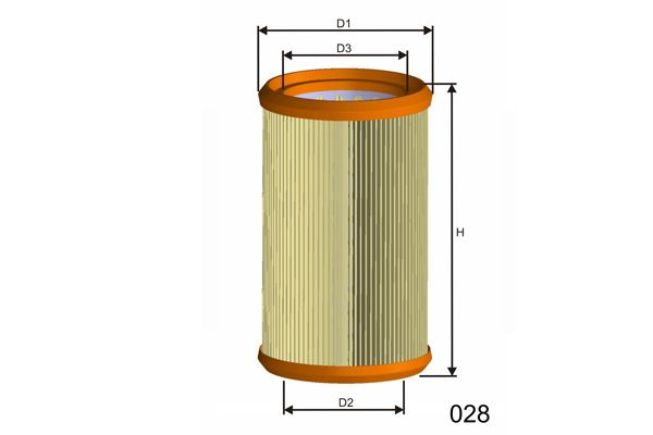 MISFAT oro filtras R1107