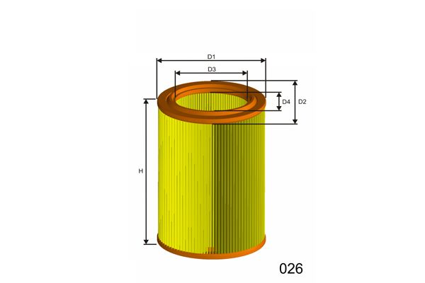 MISFAT oro filtras R252