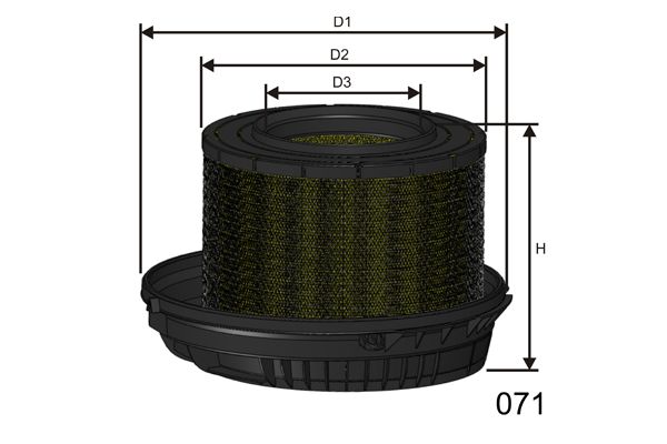 MISFAT Воздушный фильтр R469